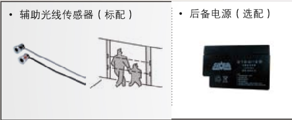 附加功能（備用電源、輔助光線傳感器）